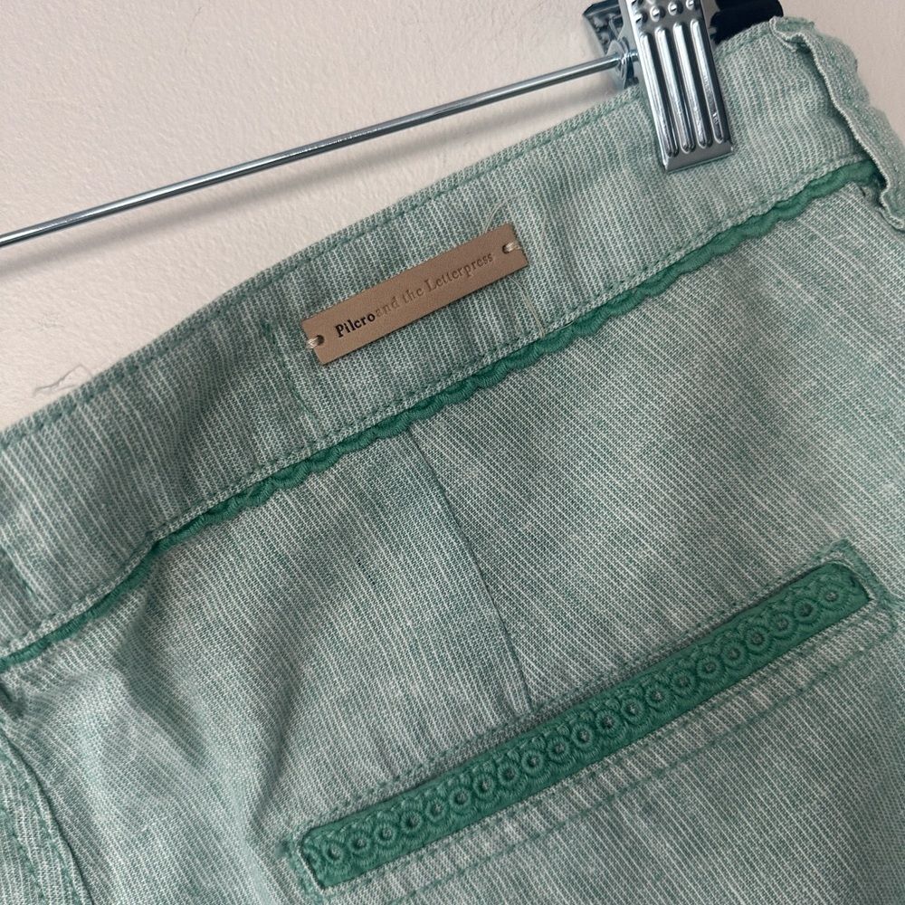 Anthropologie Pilcro Green Wide Legged Casual Pants 14 (New) - Picture 3 of 6
